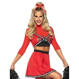 Leg Avenue Varsity Cheerleader Babe Kostum red XS