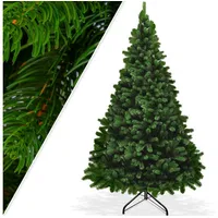 KESSER KESSER® Weihnachtsbaum künstlich Tannenbaum Edeltanne Spritzguss PE 210cm mit 1246 Spitzen, – PE grün 2,1m Tanne Weihnachten