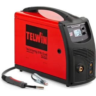 Telwin Technomig 215 Dual Synergic - Multiprozess-Inverterschweißgerät - GAS/NO GAS-MIG-MAG, MMA und WIG -