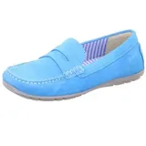 SIOUX Klassische Slipper blau Carmona 37,5