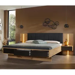 rauch Bettanlage »Apollon« - 279x243x100cm - schwarz - Holz / Holz