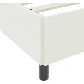 vidaXL Boxspringbett 100 x 200 cm Creme