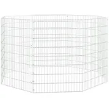 vidaXL Freilaufgehege 54 x 80 cm silber