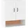 vidaXL Wandschrank Weiß 60x31x70 cm Holzwerkstoff
