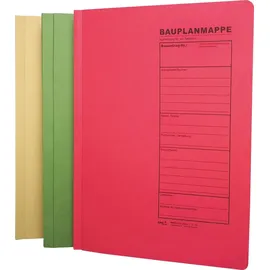 RNK Bauplanhefter neutral B4 Grün/Beige/Rot