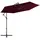vidaXL Ampelschirm Ø 300 cm Bordeauxrot