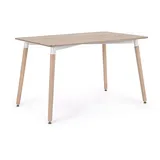 BIZZOTTO Esstisch David aus MDF, klassisch rechteckig, Natur, für 4–6 Personen, 120 cm