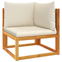 vidaXL Garten-Ecksofa Loungesofa beige