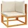 vidaXL Garten-Ecksofa Loungesofa beige