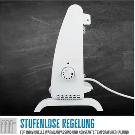 Güde Frostwächter GFW 520 (450-520 W Heizleistung, 10 m3 max. Raumheizvermögen, stufenlos regulierbarer Thermostat, Frostschutzfunktion, Überhitzungsschutz, große Standfüße, lautlose Konvektionswärme)