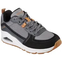 Skechers UNO LAYOVER Sneaker Komfort-Innensohle aus Air Cooled Memory Foam grau|schwarz 35 EU
