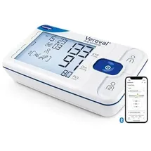 Hartmann Veroval duo control large – Blutdruckmessgerät Oberarm bei Herzrhythmusstörungen | digital, mit App (bluetooth), Manschettensitzkontrolle, Ruheindikator & Software