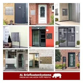 AL Briefkastensysteme 23 Fächer Premium Stand Briefkasten Anlage in RAL 7016 Anthrazit für Post A4, robust, wetterfest, Artikelnummer: 132P23S3KSP7016
