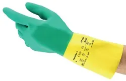 Ansell AlphaTec® 87-900 Handschuh, PSA Kategorie 3, gelb grün 87900100 , 1 Paar, Größe 10