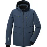 KILLTEC Herren Skijacke/Funktionsjacke mit abzippbarer Kapuze und Schneefang KSW 43 MN SKI JCKT, stahlblau, M