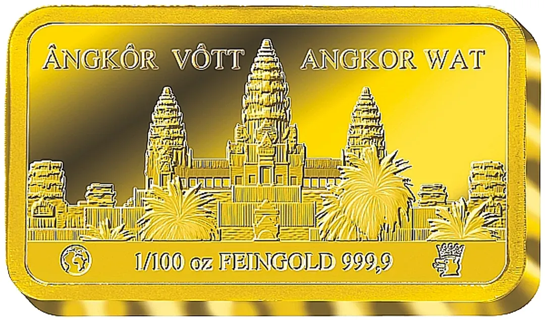 Mysterien der Weltgeschichte – Gold-Gedenkbarren "Angkor Wat"