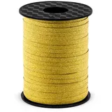 Partydeco Geschenkband Glitzer gold 5 mm x 225 m