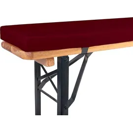 TexDeko Bankauflage 220 x 25 x 4 cm rot 1 St.