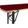 TexDeko Bankauflage 220 x 25 x 4 cm rot 1 St.