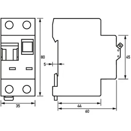 Doepke FI/LS-Kombination/RCBO DRCBO3 B06/0,03/1N-A