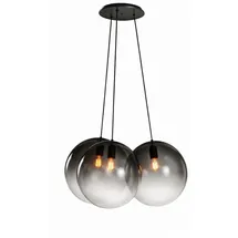 s.luce Orb Cluster 3-flg. 20 cm Rund/Schwarz