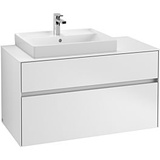 Villeroy & Boch Collaro Waschtischunterschrank C01700MS 100x54,8x50cm, Waschtisch links White Matt