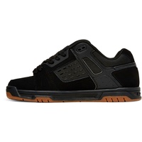 DC Shoes Herren Hirsch Sneaker, Schwarz (Black/Gum), 42 EU