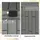 Outsunny Gartenbox 227 l 106,5 x 43 x 54,5 cm Grau