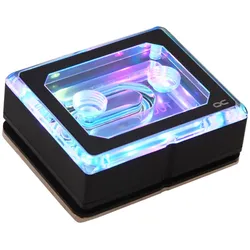 Alphacool Eisblock XPX Aurora Pro, Wasserblock, Acryl, Messing, Schwarz, Transpa
