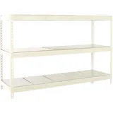 Proregal Schwerlastregal Metal Beast Three HxBxT 200x240x60cm | Fachlast 400kg | Weiß