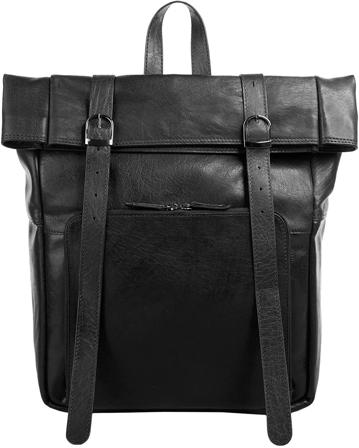 X-Zone Tagesrucksack, echt Leder X-Zone schwarz B/H/T: 37 cm x 33 cm x 10 cm