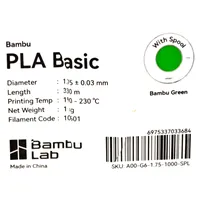Bambu Lab BL A00-G6-SPL - Filament PLA Basic Bambusgrün