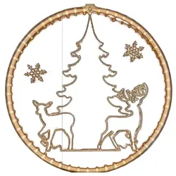 Tarrington House LED Dekoration Design Weihnachtsbaum, Ø 30 cm, Acryl, 55 warmweiße LEDs, 1,8 W