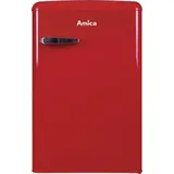 Amica KS 15610 R Retro-Kühlschrank (108 l, 860 mm hoch, Rot)