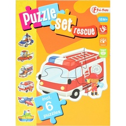 Toi-Toys Puzzleset Notdienste mit 6 Puzzles