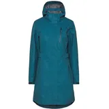 KILLTEC Damen Parka Funktionsparka mit abzippbarer Kapuze KOW 165 WMN PRK wasserdicht, Winddicht, atmungsaktiv 00834-petrol 36