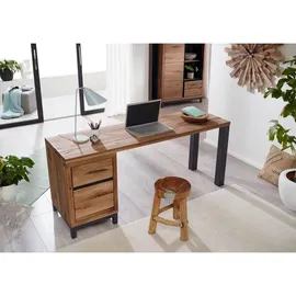 Massivmoebel24 Schreibtisch Wildeiche 180x55x76 geölt