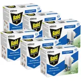Raid Essentials Mückenstecker 45 Nächte, Elektrischer Insekten-Schutz vor Mücken & Tigermücken, 6er Pack (6 x 32 ml)