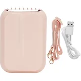 3-in-1 Tragbarer, Blattloser Tischventilator – Mini-nackenventilator Mit Usb-aufladung Für Zuhause Und Draußen – Rosa