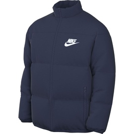 Nike FB7368-410 M NK Club PUFFER JKT Jacket Herren MIDNIGHT NAVY/WHITE XS