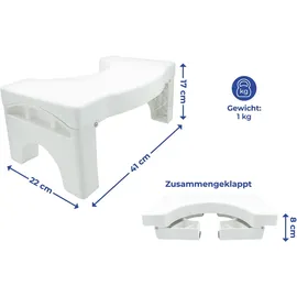 Wenko Maximex Faltbarer Toiletten-Fußhocker