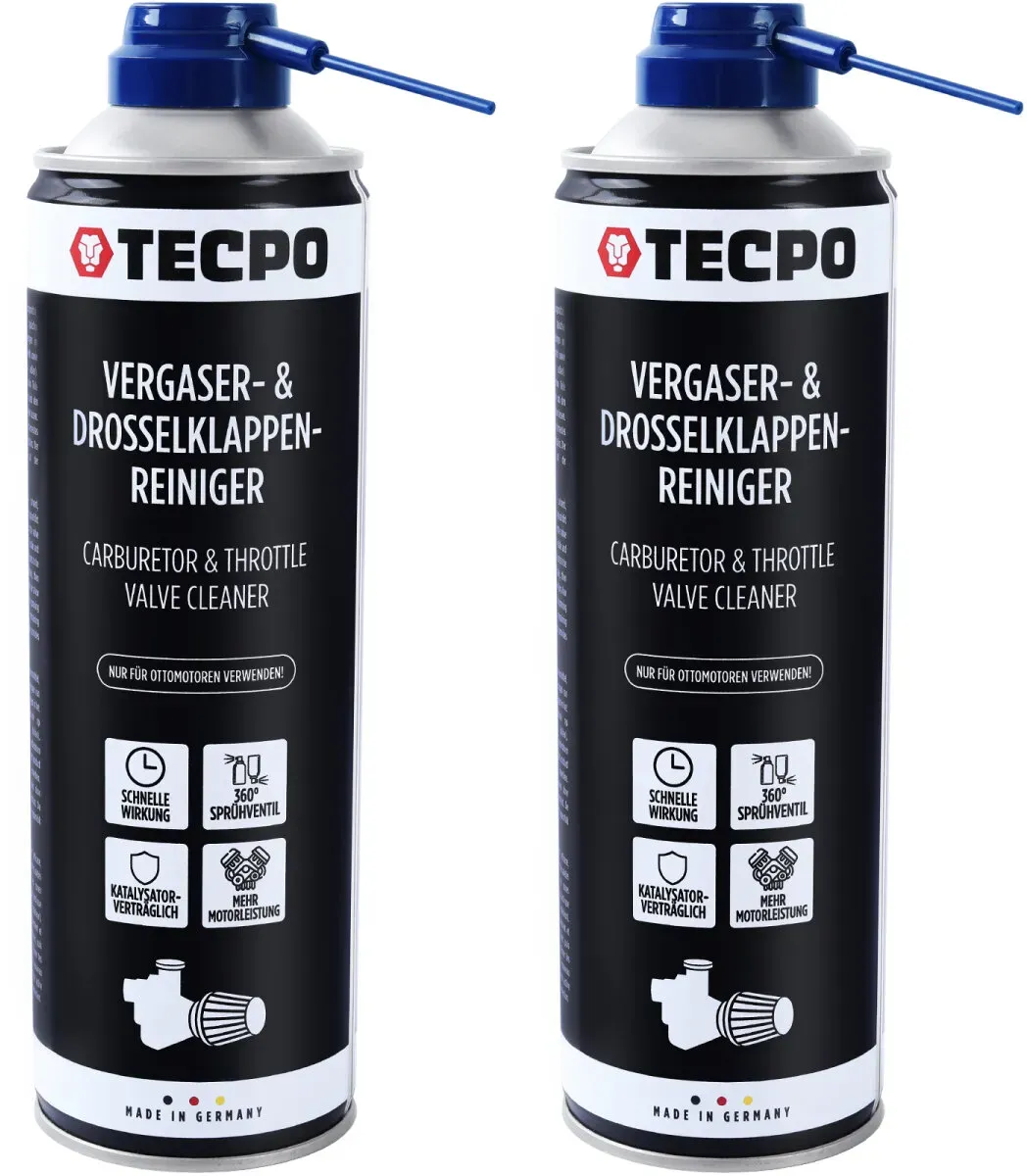 TECPO Vergaser & Drosselklappen Reiniger Ansaug-System-Reinigung...