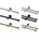 1-Lauf Messing-Antik 160cm