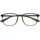 OPULIZE Max Lesebrille - Klassische große rechteckige Fassung - Brille in mattem Transparentgrün mit beigen Bügeln - Herren Damen Unisex - R78-6 - +3,50
