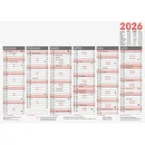 Glocken Tafelkalender 2026 Weiß