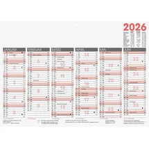 Glocken Tafelkalender 2026 Weiß