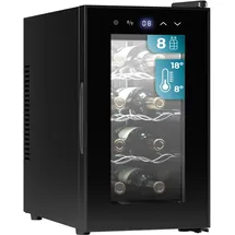 Cecotec Grandsommelier 830 Coolcrystal, 8 Flaschen Touch LED Schwarz