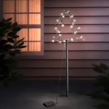 INDA-EXCLUSIV 3D LED Tannenbaum Gartenstecker 52 LEDs 0,0 m Warmweiß