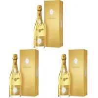Louis Roederer Champagne Cristal Brut in Premium-Geschenkpackung • Champagner (1 x 0.75 l) (Packung mit 3)
