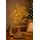I.GE.A. Kunstzweig LED-Dekozweig Ahorn, I.GE.A., Höhe 95 cm, Batteriebetrieben Zweig mit Timer Warmweiß Herbstliche Kunstblume goldfarben